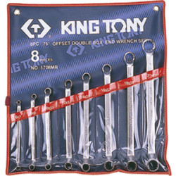 Kit di chiave a scatola metrica contro-angolata - 8 pezzi - 1708MR