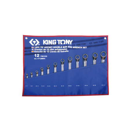 Kit de llave caja métrica contraangular - 12 piezas - 1712MRN