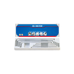 Thermoformé de clés mâles 6 Pans extra longues pouces - 8 pièces - 20208SR01