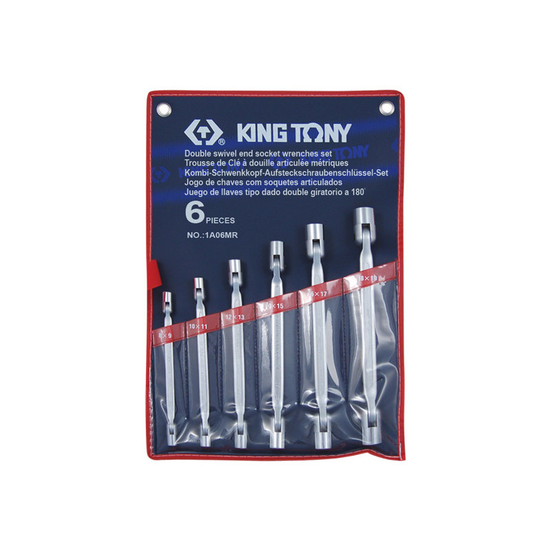 Kit de llave métrica giratoria - 6 piezas - 1A06MR