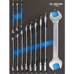 Evawave metrische vorksleutelbak - 12 stukken - 91112MRE