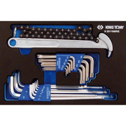 Evawave 6-punts mannelijke sleuteltray. Torx & Filtersleutel - 19 Stukken - 920119MRE