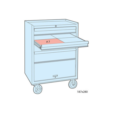Plateau Evawave de clés mâles 6 pans. Torx et clé à filtre - 19 pièces - 920119MRE