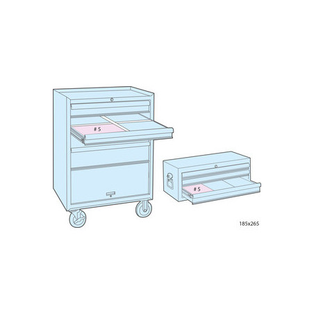 Thermoformé de douilles et accessoires 1/4" métriques 26 pièces