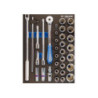Evawave socket tray & accessoires 1/2" metrisch - 33 stuks