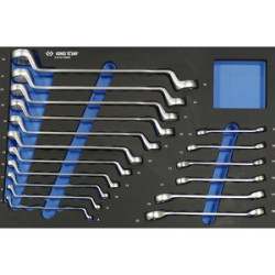 Evawave metrische doos en pijpsleutelbak - 17 stuks - 991017MRE