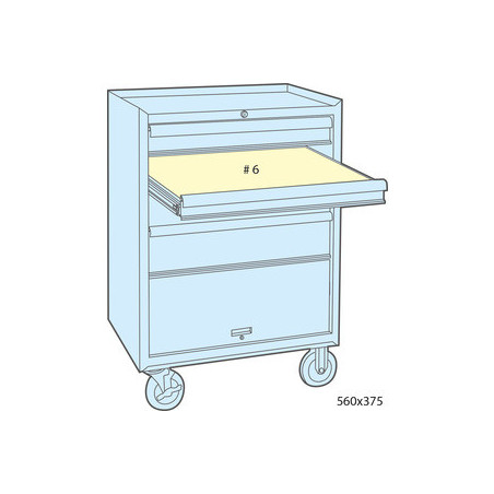 Caja métrica Evawave y bandeja para llaves de tubo - 17 piezas - 991017MRE