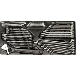 Chiavi e pollici termoformati metrici - 38 pezzi - 990138CR