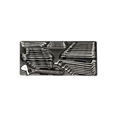 Thermogevormde metrische sleutels & inches - 38 stukken - 990138CR