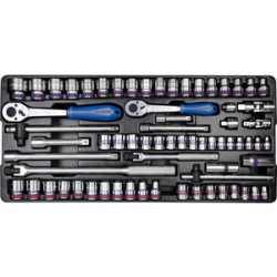 Thermoformé de douilles et accessoires 3/8" et 1/2" métriques et pouces