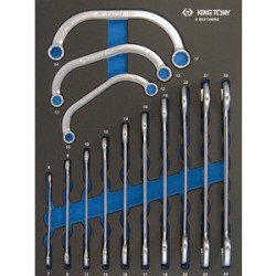 Evawave Metrische Gabel & Half-Moon Schraubenschlüssel – 13 Stücke – 990313MRE