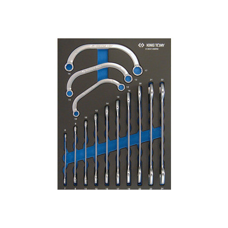 Evawave Metrische Gabel & Half-Moon Schraubenschlüssel – 13 Stücke – 990313MRE