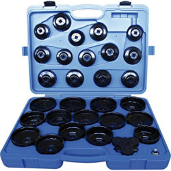 Set oliefilterdop sleutel - 30 Stuks - 9ae6030