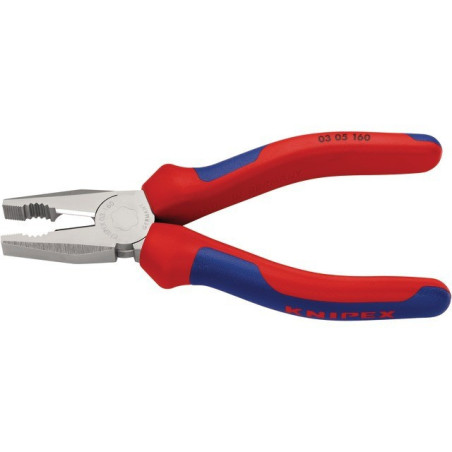 Pinze universali cromate lunghe 160 mm con guaina bimateriale