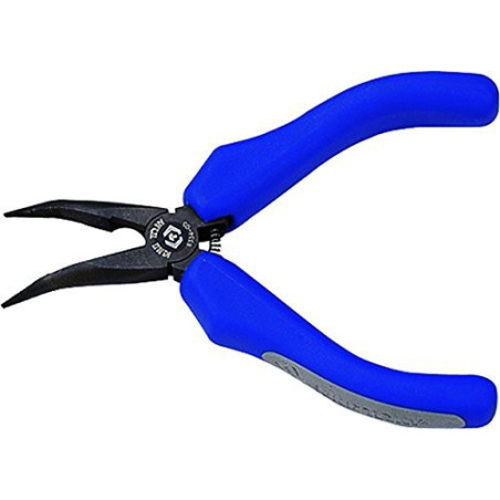 Halbrunde, geneigte Nasenzange "Mini" 134 mm - 633405