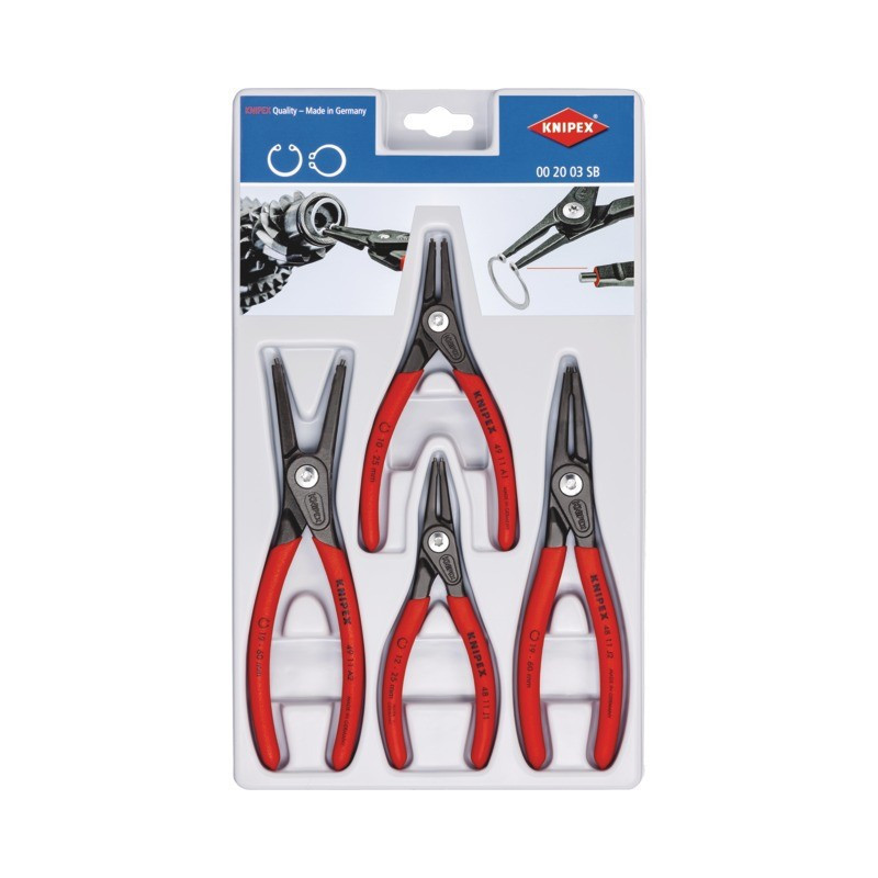 PRECISIE CIRCLIP TANG INDOOR OUTDOOR SET VAN 4 KNIPEX