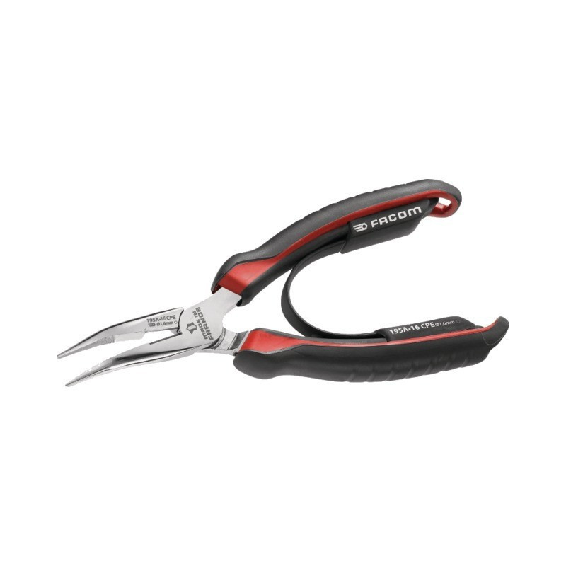 Alicates redondos de media mano con codo de morro corto 160 mm