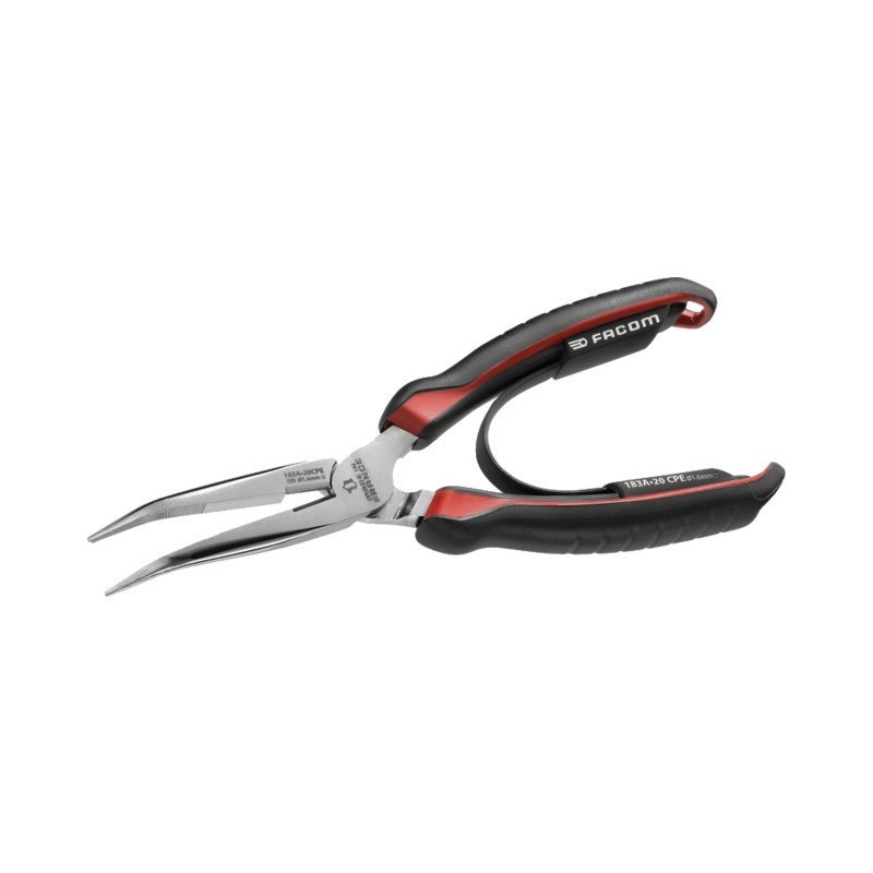 Pinza da 1/2 tondo con gomito lungo affusolato 200 mm