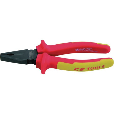 PINCE UNIVERSELLE ISOLEE ERGOTORQUE LG 180 MM KS TOOLS