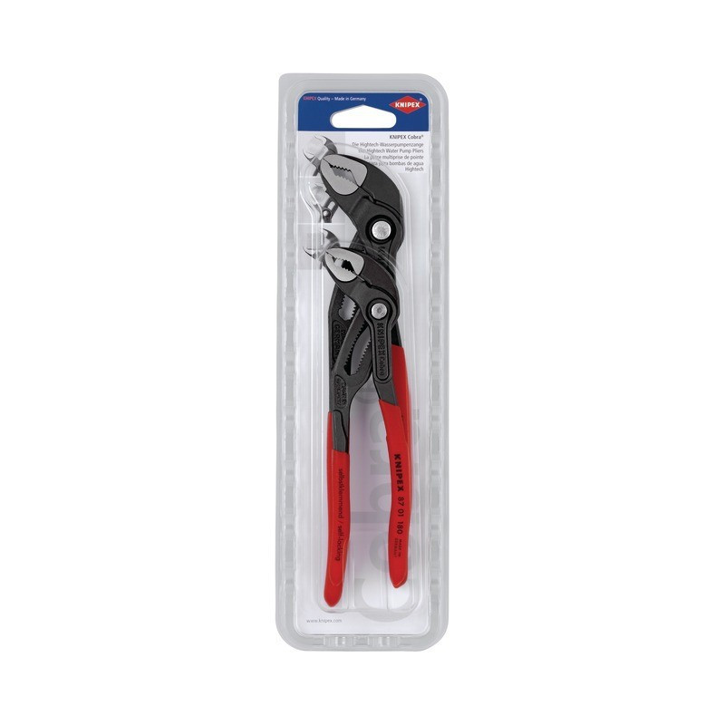 PINCE MULTIPRISE COBRA LG 180-250 MM JEU DE 2 KNIPEX