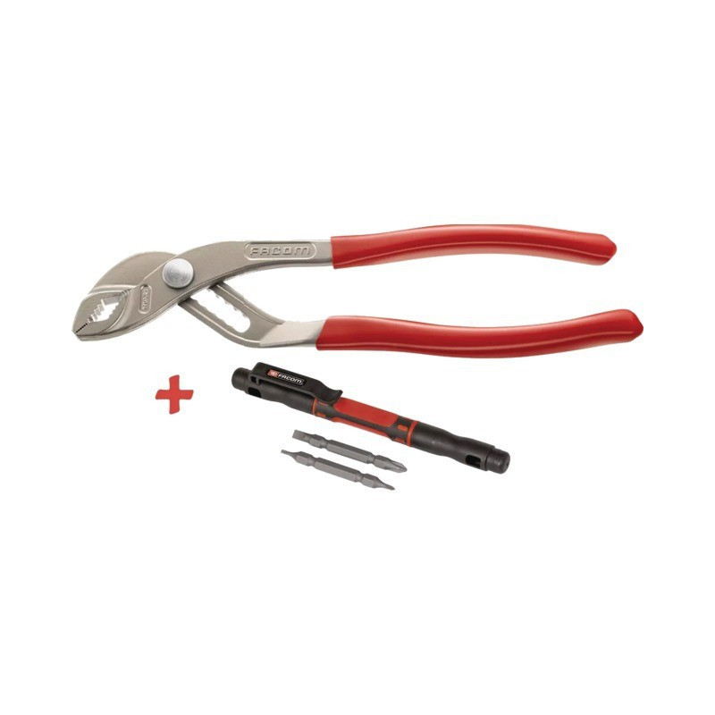 PINZE STANDARD MULTI-SOCKET DA 250MM + CACCIAVITE A PENNA FACOM 4IN1