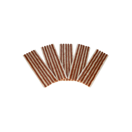 Solution de réparation rapide pour pneus endommagés : cordons marron SEALFIX 20 cm.