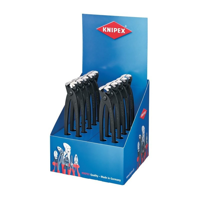 Exhibición de 10 pinzas rusas Knipex - Longitud 250 mm