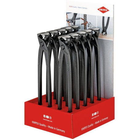 Pantalla de pinza rusa 280 mm - Knipex - 10 abrazaderas