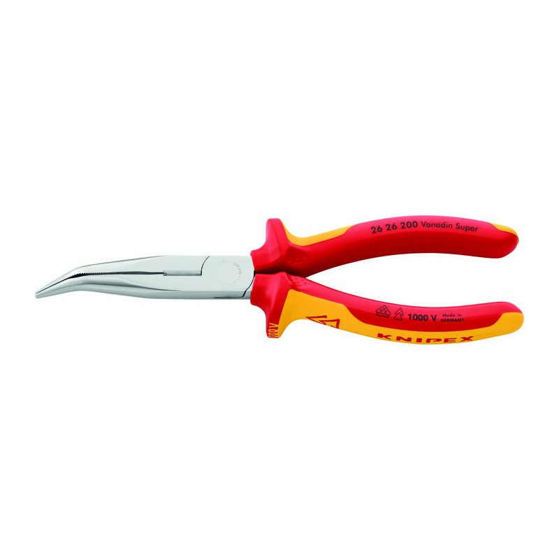 Halfronde tang met snijkant - Knipex - 200 mm