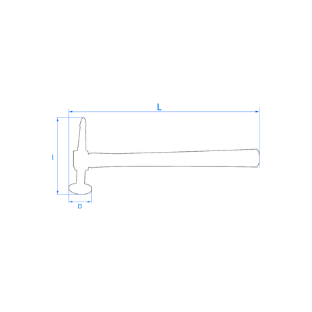 Flacher Rundkopf-Formhammer – 9CF132