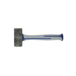 Martello quadrato Outibat con angoli sbattuti - Manico tri-materiale - 1,25 kg