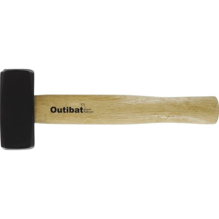 Martillo cuadrado Outibat - Mango de madera - 1,25 kg