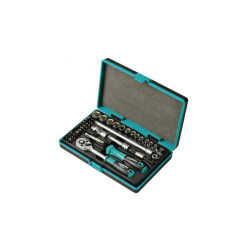 WHIRLPOWER 1/4'' SOCKETS & ACCESSOIRES IN EEN SET VAN 42 DELIGE