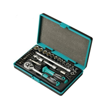 ENCHUFES Y ACCESORIOS WHIRLPOWER DE 1/4'' EN UN SET DE 42 PIEZAS