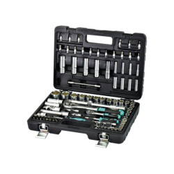 DOUILLES ET ACCESSOIRES 1/4'' et 1/2'' EN COFFRET DE 95 PIECES WHIRLPOWER