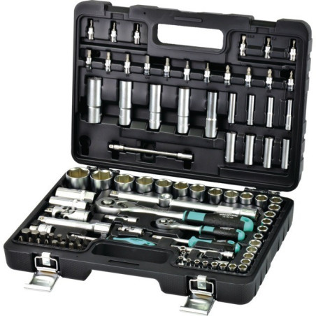 SOCKETS Y ACCESORIOS DE 1/4'' Y 1/2'' EN UN SET WHIRLPOWER DE 95 PIEZAS