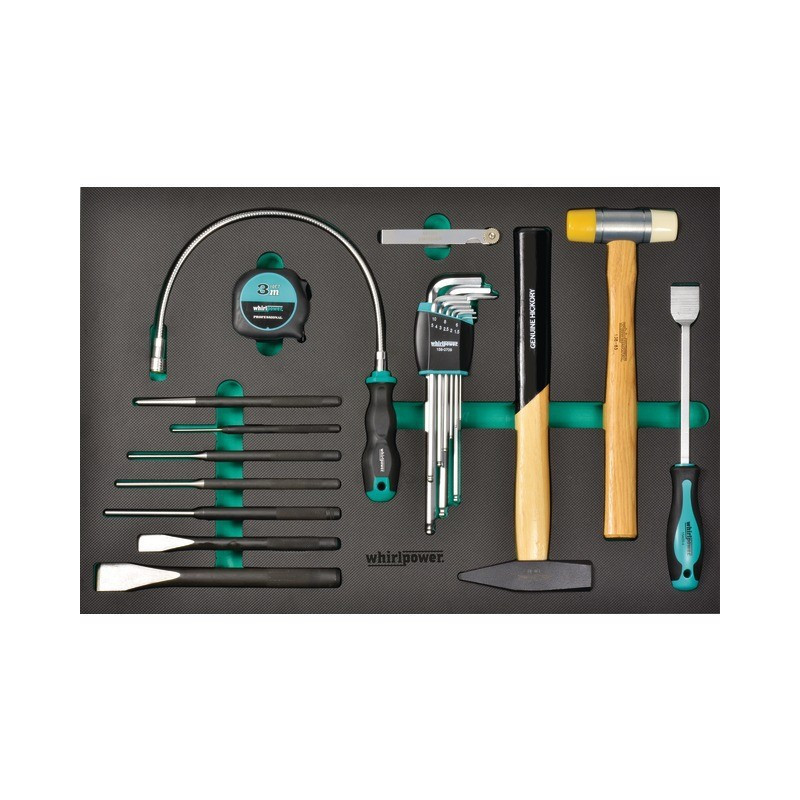 MÓDULO DE HERRAMIENTA DE PERFORACIÓN DE 22 PIEZAS PARA CARRITO DE 7 CAJONES