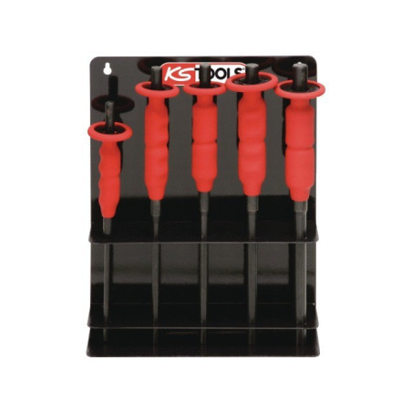 KS TOOLS MANGO DE PASADOR DE PARED DE 5 PIEZAS CON PROTECCIÓN DE MANGO DE 6 A 14 MM
