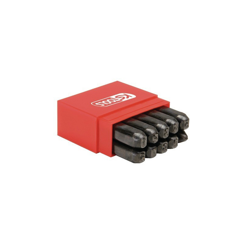 CHIFFRES A FRAPPER DE 0 A 9 BOITE DE 10 PIECES KS TOOLS