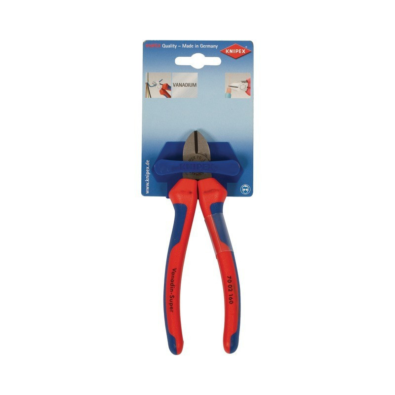 TAGLIATORI DIAGONALI CON TESTA LUCIDATA LG 160 MM KNIPEX