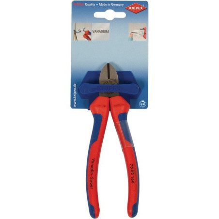 PINCE COUPANTE DIAGONALE TETE POLIE LG 160 MM KNIPEX