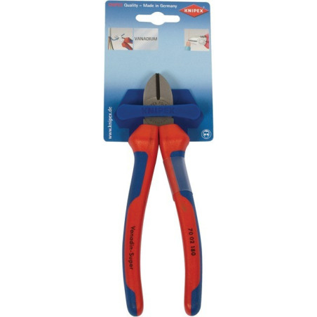 CORTADORAS DIAGONALES CON CABEZA PULIDA LG 180 MM KNIPEX