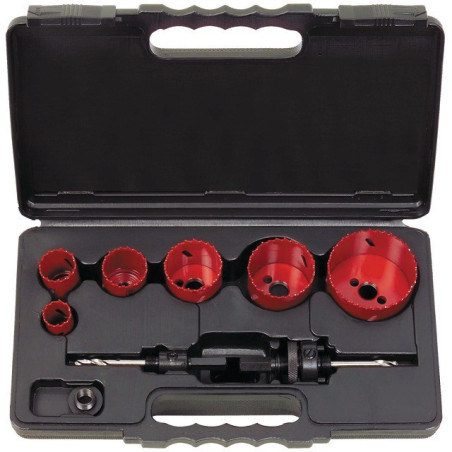 LOCHSÄGEN 22 BIS 68 MM + 2 BOHRER SET VON 6 KS WERKZEUGSÄGEN