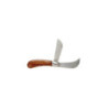 Coltello da elettricista, 1 coltello da potatura e 1 lama dritta, manico in legno e fermaporte di sicurezza