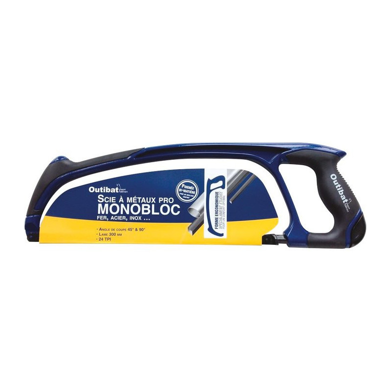 Scie à métaux pro Monobloc Outibat - Longueur 440 mm