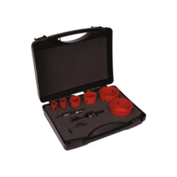 Kit completo di punte perforatrici SCID bimetalliche HSS - 6 punte - Speciale per elettricisti