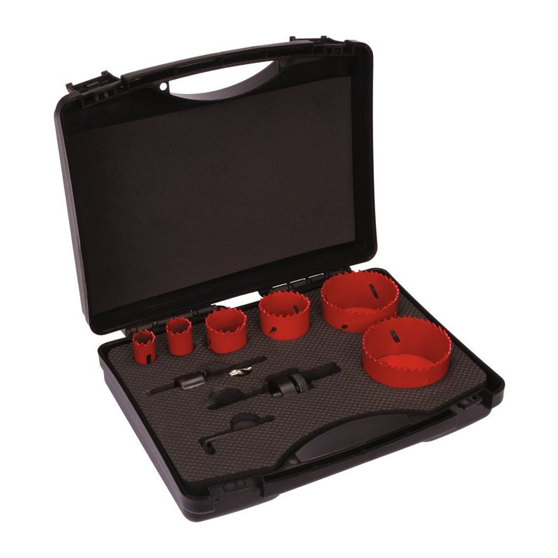 Complete HSS bimetal SCID boorkit - 6 bits - Electrician's special