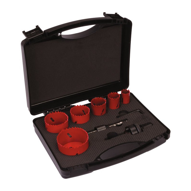 Kit complet trépan HSS bimétal SCID - 6 trépans - Spécial plombier