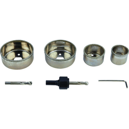 Kit complet trepan couronne diamantee SCID - 4 trepans
