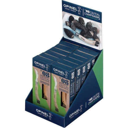 COUTEAU A CHAMPIGNON OPINEL PRESENTOIR DE 12